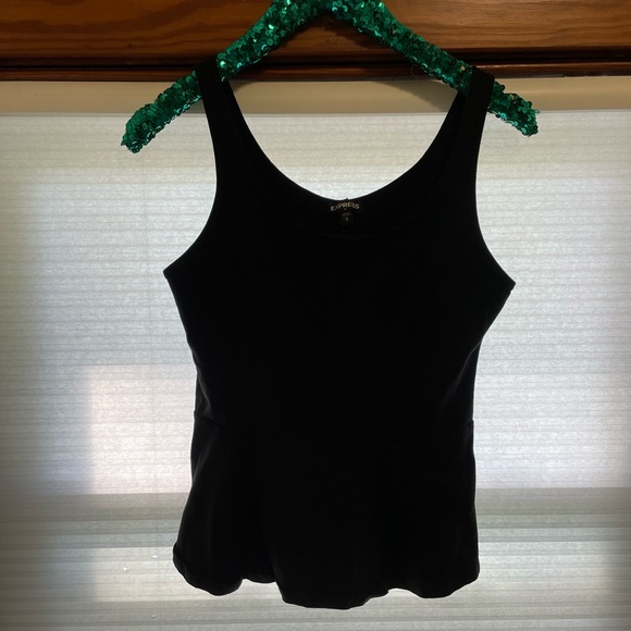 Express black peplum tank top medium - Picture 5 of 5